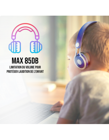 CASQUE ENFANT BLEU ( 3 A 10 ANS ) WE