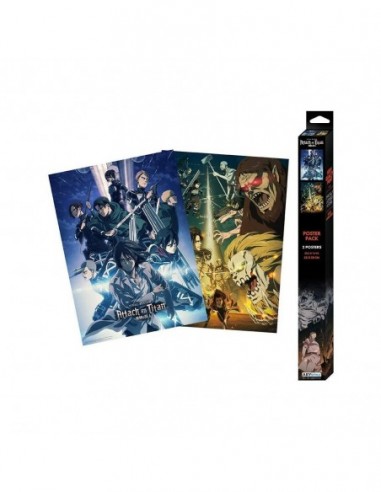 Pack 2 Posters - Attaque Des Titans