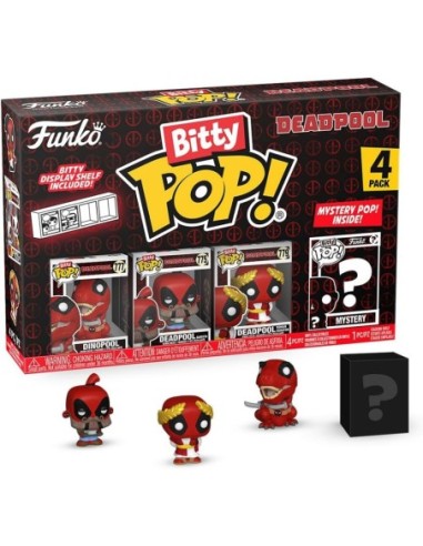Bitty Pop Deadpool 4 Pack 2.5Cm -...