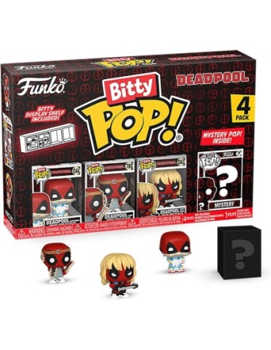 Bitty Pop Deadpool 4 Pack 2.5Cm -...