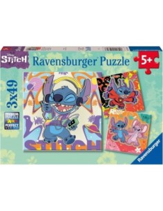 Puzzle Disney 3 X 49 - Stitch