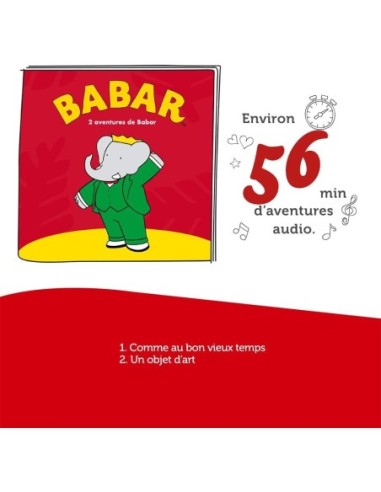 Figurine Tonies Babar - Les Chasses...