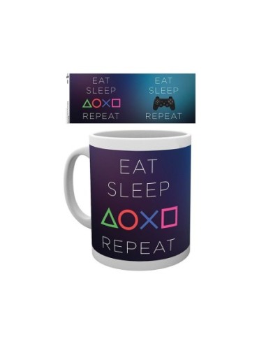 MUG PLAYSTATION - EAT, SLEEP, REPEAT...