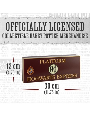 Harry Potter - 9 3/4 - Lampe 30X14CM