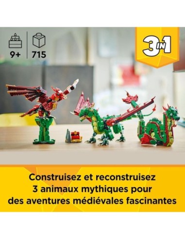 Lego 31161 Creator 3 en 1 - Le Dragon...