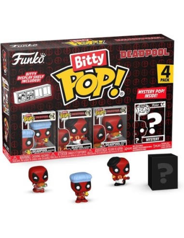 Bitty Pop Deadpool 4 Pack 2.5Cm -...