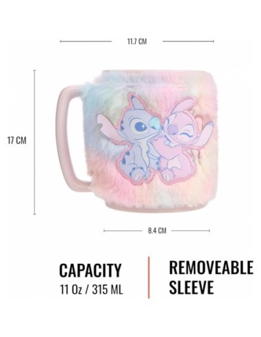 Fuzzy Mug Stitch - Lilo & Stitch 440 Ml