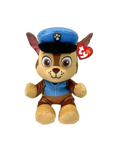 Peluche TY Pat'Patrouille - Chase 15 cm
